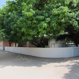Completed boundary wall of Aisiru Preschool