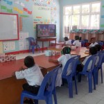 Th Omadhoo - Installation of Smartboard in AV Room and TV in Classroom 1