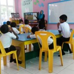 Th Omadhoo - Installation of Smartboard in AV Room and TV in Classroom 3